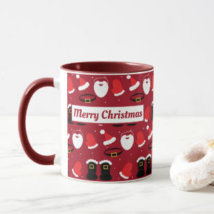 Caneca Noel Hat Beard Boots Feliz Natal Feriado