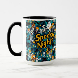 Caneca Noite assustadora, Halloween, de Natasha Us