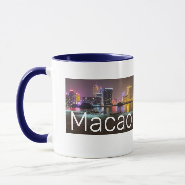 Caneca Noite de Macao Casino Skyline Panorama China (Esquerda)