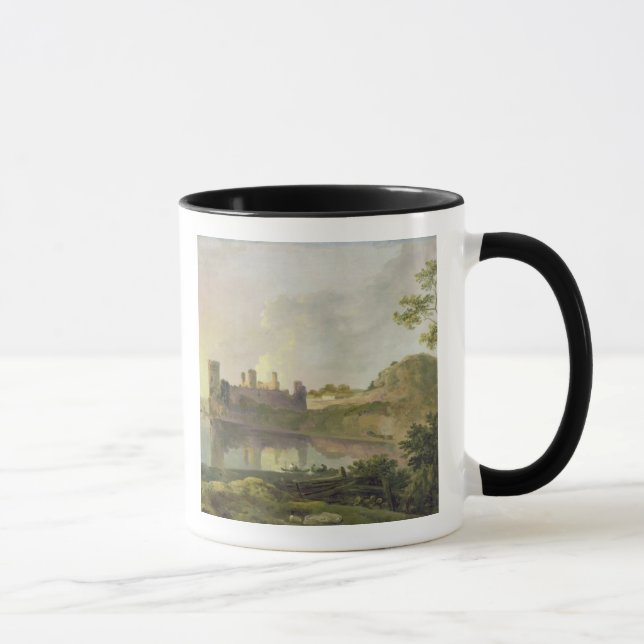 Caneca Noite do verão (castelo) c.1764-65 de Caernarvon (Direita)