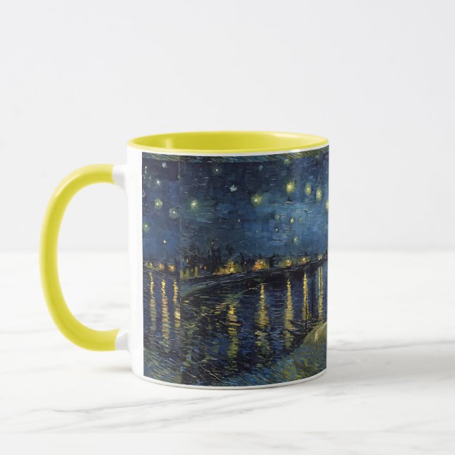 Caneca Noite Estrelada no Ródano – Inspirada em Va (Esquerda)