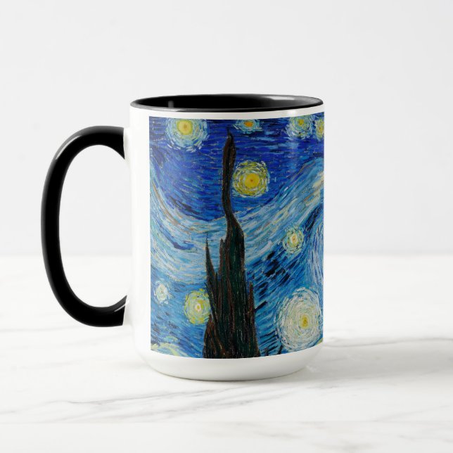 Caneca Noite Estrelada Van Gogh (Esquerda)