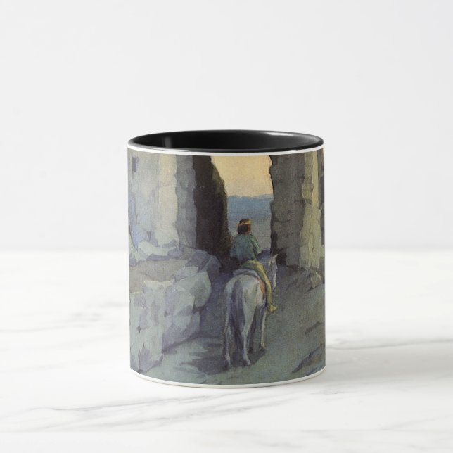 Caneca Noite, Pueblo de Walpi por Marion Kavagh Wachtel (Centro)