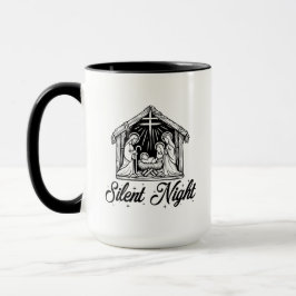 Caneca Noite Silenciosa - Cena de Natal