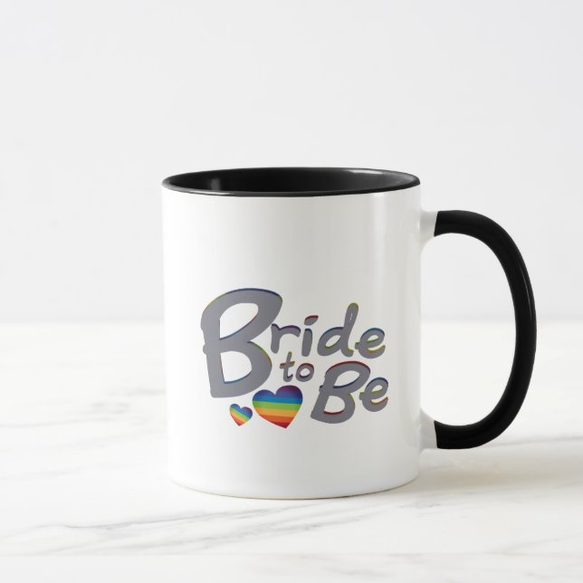 Caneca Noiva do casamento de LGBT a ser noiva lésbica (Direita)