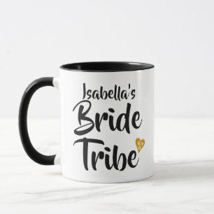 Caneca Noiva Tribo Ouro Data Coração Personalizado