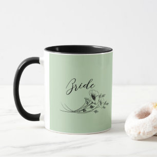 Caneca Noivas Flores Selvagens Desenhos