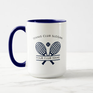 Caneca Nome da Equipe do Clube de Tênis Country Personali