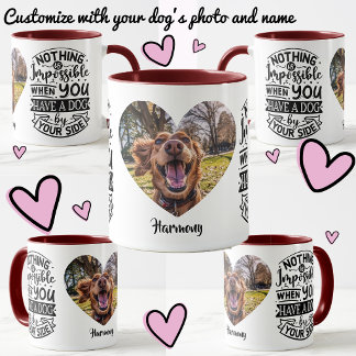 Caneca Nome da Foto do Melhor Amigo do Cachorro Personali