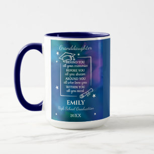 Caneca Nome da neta Graduada no Ano do Ensino Médio