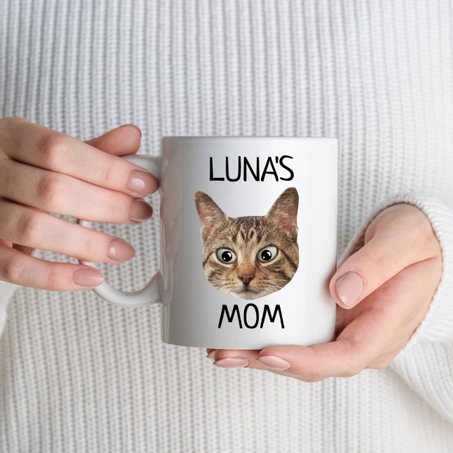Caneca Nome de Cara de Gato de Cão Personalizado Pet Prop (Criador carregado)