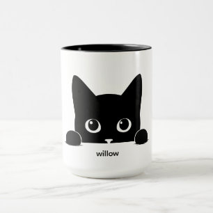 Caneca Nome de Estimação de Gato Fofo Personalizado