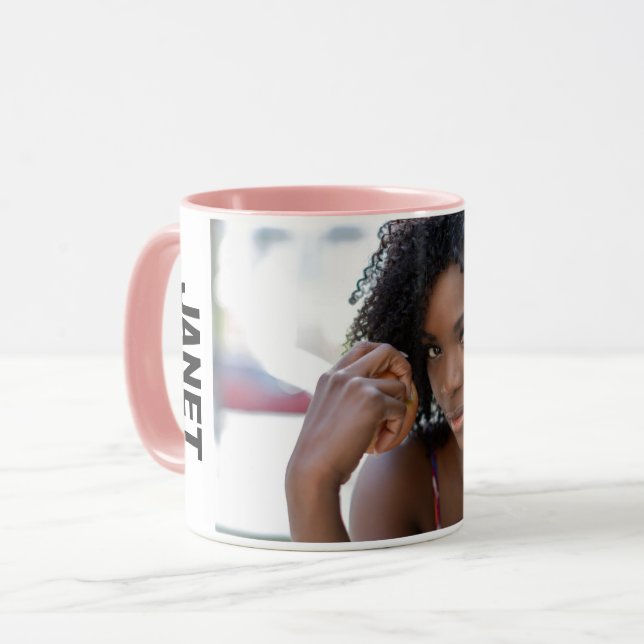 Caneca Nome de Foto Personalizado - Cuta (Frente Esquerda)
