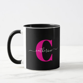 Caneca Nome de Monograma com Letra Moderna e Elegante Bla