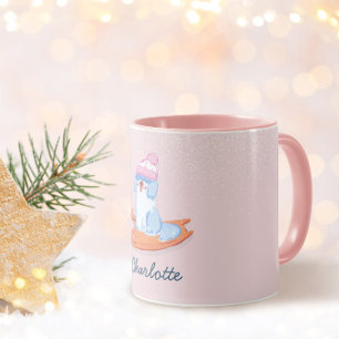 Caneca Nome de Old English Sheepdog Feminino Inverno
