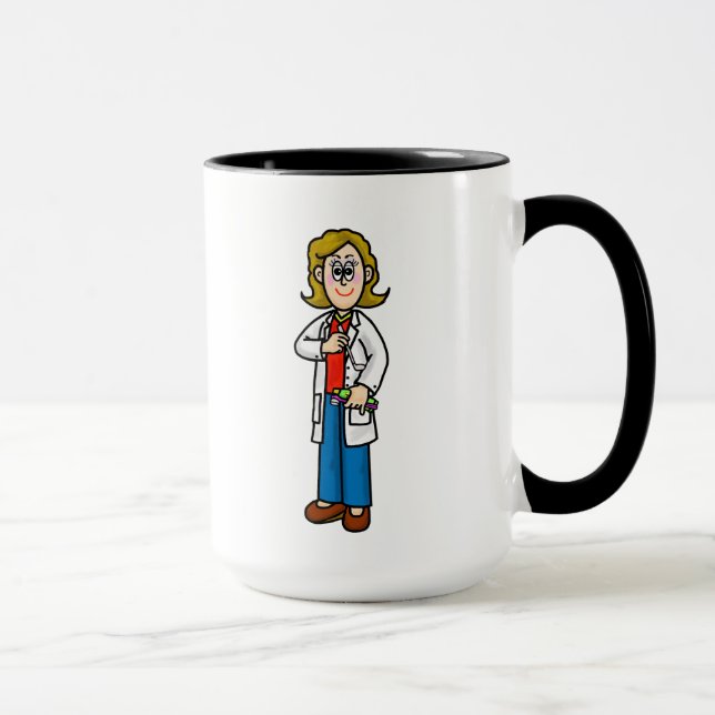 Caneca Nome Dentista feminino Mug (Direita)