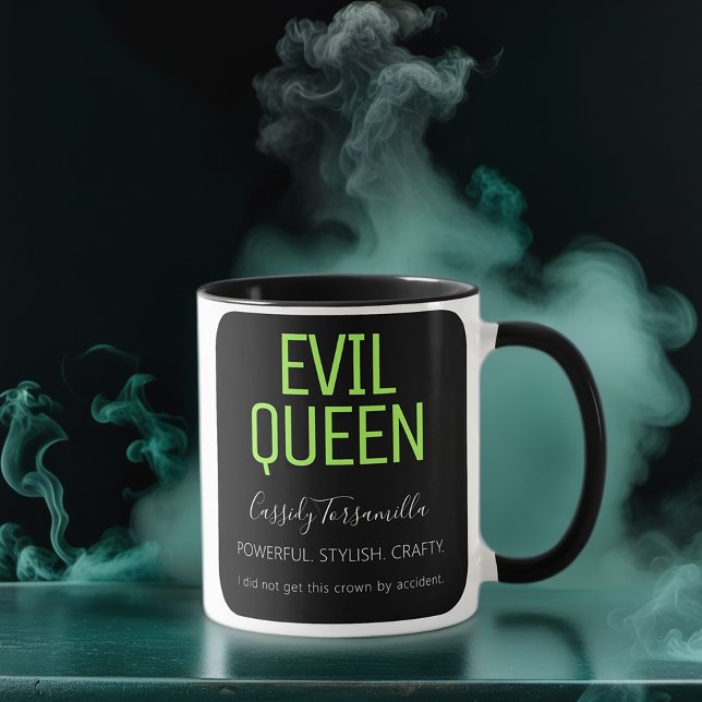 Caneca Nome divertido Mau Queen Halloween (Get this mug like you get everything else you want...unapologetically.)