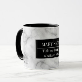 Caneca Nome do Adicionar Comercial Moderno do Marble