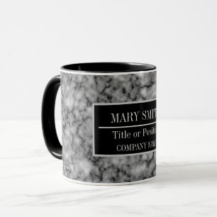 Caneca Nome do Adicionar Comercial Moderno do Marble