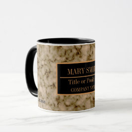 Caneca Nome do Adicionar Comercial Moderno do Marble