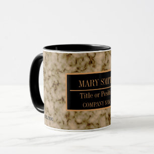 Caneca Nome do Adicionar Comercial Moderno do Marble