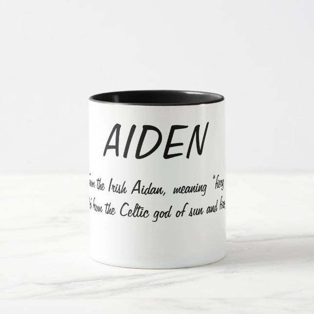 Caneca Nome do Aiden Significa (Centro)