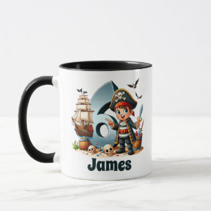 Caneca Nome do capitão Jolly Journey