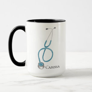 Caneca Nome do Estetoscópio de Assistente Médico Personal