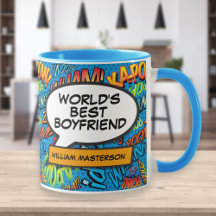 Nome do Melhor Namorado do Mundo Diversão Retrô Az