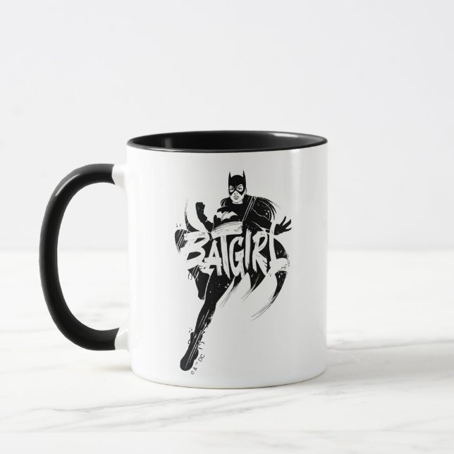 Caneca Nome do Pincel de Tinta da Batgirl (Esquerda)