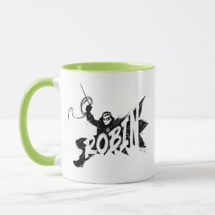 Caneca Nome do Pincel de Tinta Robin