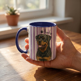 Caneca Nome e Foto Simples Modernos de Pet