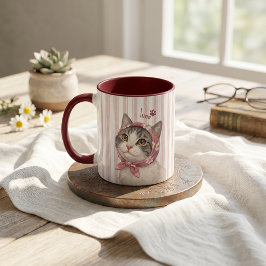 Caneca Nome e Foto Simples Modernos do Animal de Estimaçã