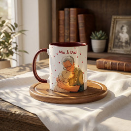 Caneca Nome e Foto Simples Modernos do Animal de Estimaçã