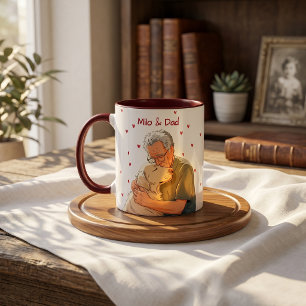Caneca Nome e Foto Simples Modernos do Animal de Estimaçã