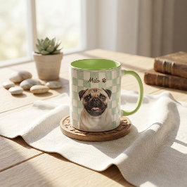 Caneca Nome e Foto Simples Modernos do Pet