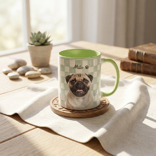 Caneca Nome e Foto Simples Modernos do Pet