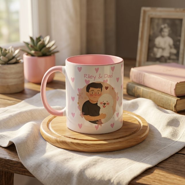 Caneca Nome e Foto Simples Modernos do Pet (Criador carregado)