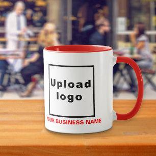 Caneca Nome e logotipo da empresa no Red Combo Mug