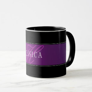 Caneca Nome Elegante e Monograma Inicial/s