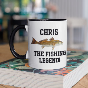 Caneca Nome Engraçado Legenda Pesca Desportivo