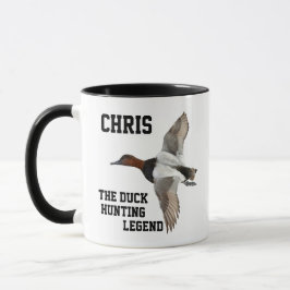 Caneca Nome Engraçado Pato Caça Legenda Canvasback Esport