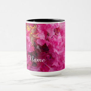 Caneca Nome feito sob encomenda personalizado das flores