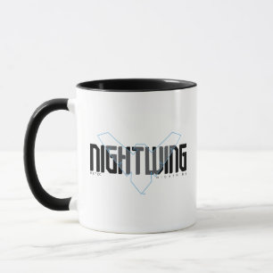 Caneca Nome Hi-Tech Nightwing Gráfico