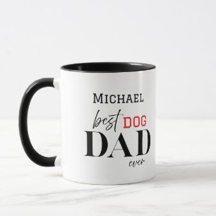 Caneca Nome Melhor Pai de Cachorro do Mundo Tipografia Si
