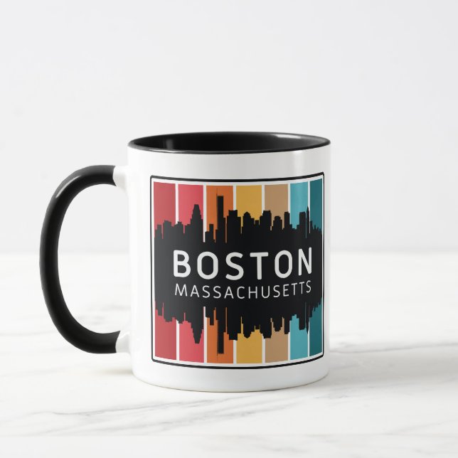 Caneca Nome Personalizado Boston Massachusetts (Esquerda)