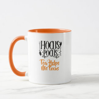 Caneca Nome Personalizado 'Chá Hocus Pocus Me Ajuda a Foc