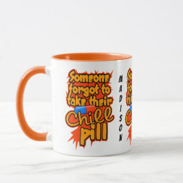 Caneca Nome personalizado Chill Pill Mudas