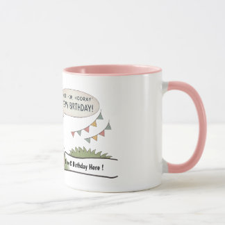 Caneca Nome Personalizado Coelhinhas Fofas Aniversário