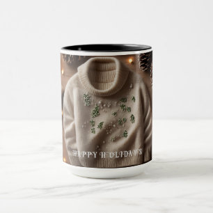 Caneca Nome Personalizado da Suéter Cozy Winter Mug